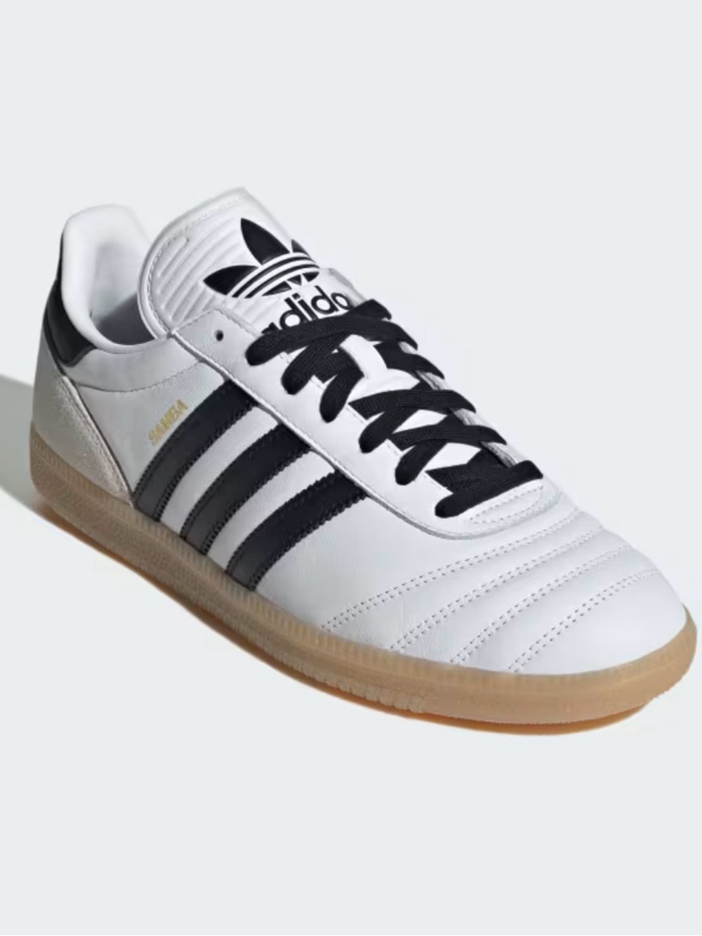 adidas Samba White Black Gum Sneakers - Picture 5 of 10